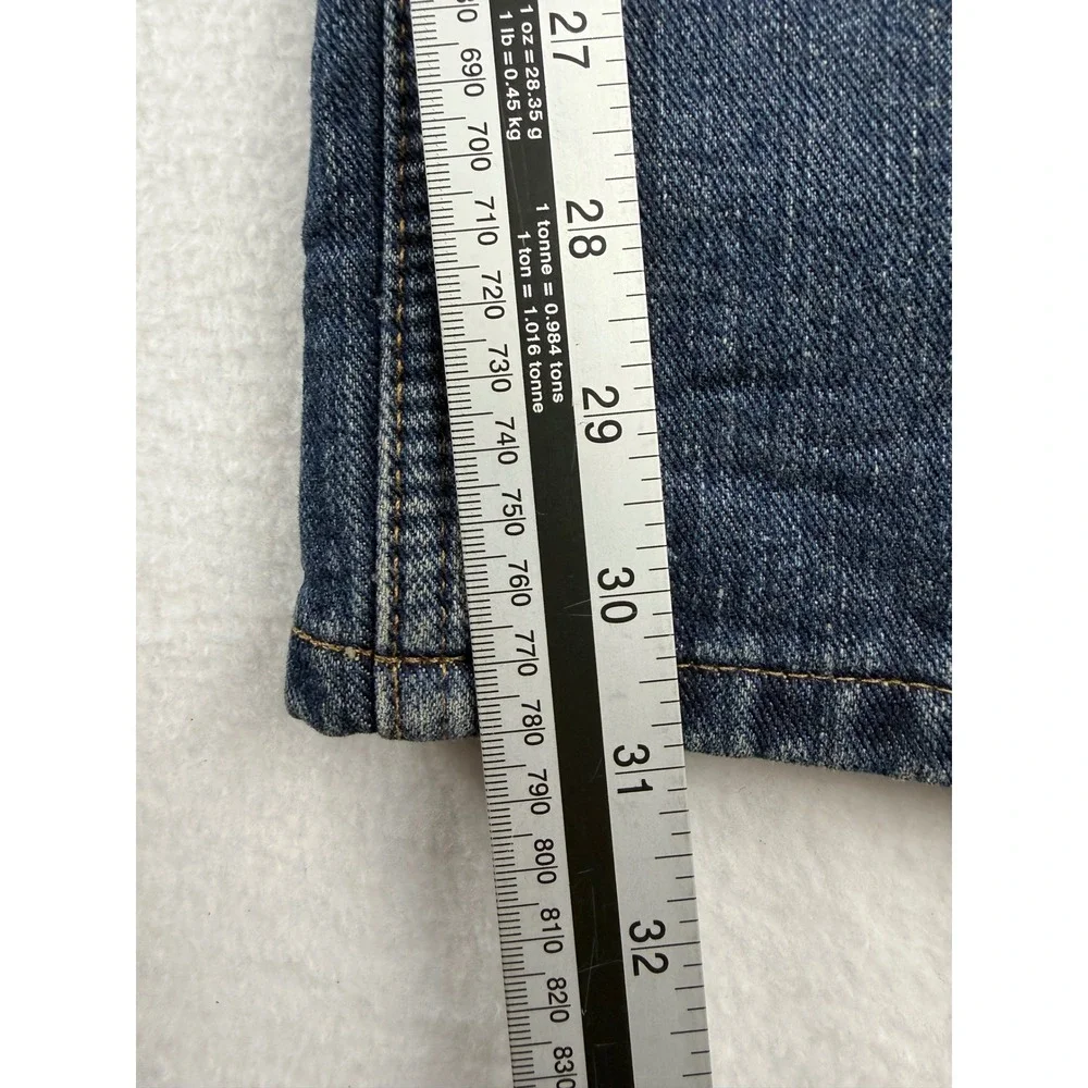 Carhartt Flannel Lined‎ Jeans Mens 36x32 Relaxed Fit Blue Denim Plaid Lined